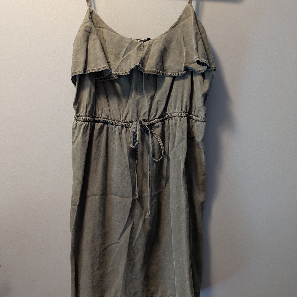 Stylish Olive Green Women's Dress